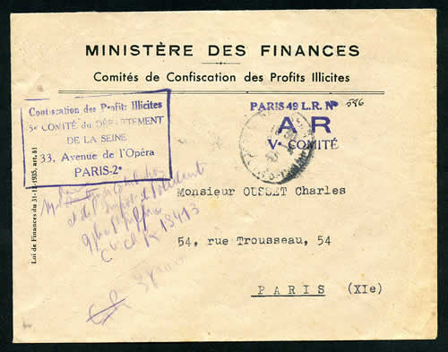 Confiscation des profits illicites